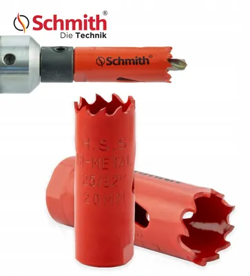 Obrázek produktu pro Vykružovák bimetalový 20 mm SCHMITH - Bimetalová korunka na dřevo a kov - Profi