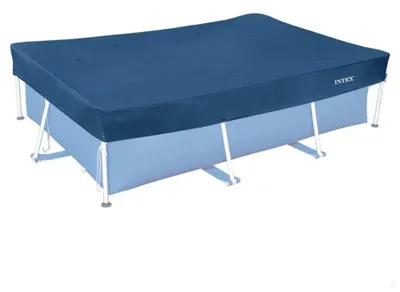 Zdjęcie produktu dla INTEX 28078 Płachta do basenu Deluxe, prostokątna, 300 x 200 cm, płachta ochronna do basenu