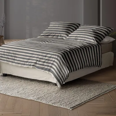 Produktbild von Irisette Mako-Satin Bettwäsche Wave 8559 135x200 cm + 80x80 cm grau