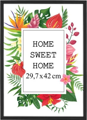 Obrázok produktu pre MG Design rám A3 29,7 x 42 cm - farba čierna, z dreva, s akrylovým sklom - na vertikálne alebo horizontálne zavesenie, bez pozadia
