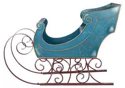 Productafbeelding van Clayre & Eef Kerstslee Groot, 137x50x98 cm, Blauw, Metaal