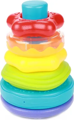Obrázek produktu pro Toi-Toys - LITTLE STARS Stohovací věž a chrastítko pro děti 6 kusů
