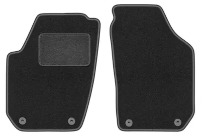 Productafbeelding van Velours voormatten voor Skoda Fabia II 2007-2014 (hatchback/stationwagen) – 2-delig, grafiet, op maat – Wielganizator LUX
