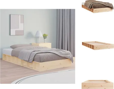 Obrázek produktu pro vidaXL Postel z masivu 90x190 cm - Postele a válendy