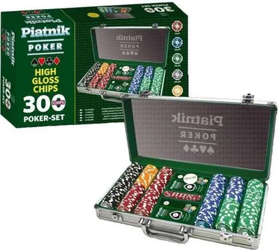 Zdjęcie produktu dla Piatnik 7903 - Zestaw do pokera 300 żetonów o wysokim połysku