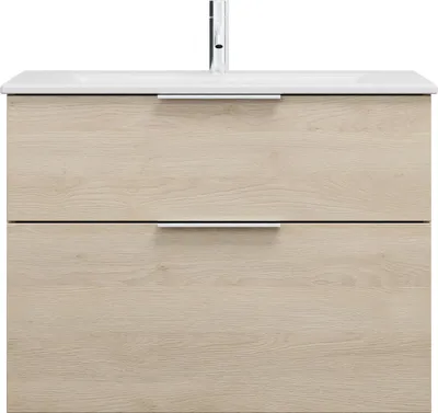 Image de burgbad Eqio Slim lavabo en céramique avec meuble sous-lavabo, 820x490x620mm, SHBT082F3180C0001G0146