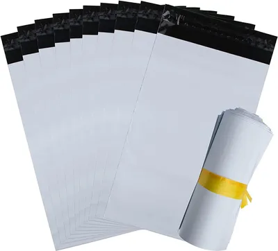 Immagine prodotto di 100 buste trasparenti in plastica bianca, formato 25 x 35 cm
