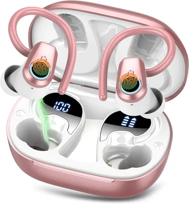 In Ear Kopfhörer,Kopfhörer Sport,Kabellos Bluetooth 5.4, Tiefer Bass,Noise Cancelling Earbuds mit ENC Mic Tiefer, kraftvoller Sound & Noise Cancelling