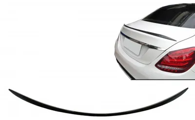 Produktbild von Kofferraumspoiler für Mercedes C-Klasse W205 Limousine 2014-2020 Glänzend schwarz.