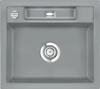 Produktbild von Spüle KeraDomo BELA 57 in TITAN mit Excenterbedienung / Systemceram / Keramikspüle