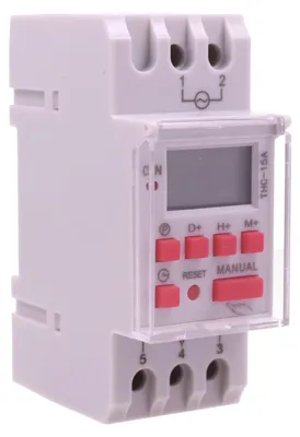 Digitale Wochenzeitschaltuhr, DIN-Schiene, 16 Ein/Aus, LCD, Impuls, Countdown