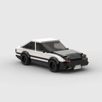 Produktbild von AE86 inspirierter Rennwagen Klemmbaustein Bausatz 331 Teile MOC Modell Bausteine Set für Erwachsene und Kinder