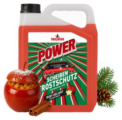 Produktbild von NIGRIN POWER Scheibenfrostschutz Fertigmix Bratapfel | 5 Liter | wirksam bis -18