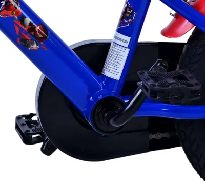 Obrázek produktu pro Dětské kolo Volare Turbo, modrá a červená, 12 palců, vhodné pro chlapce, s bočními podpěrami