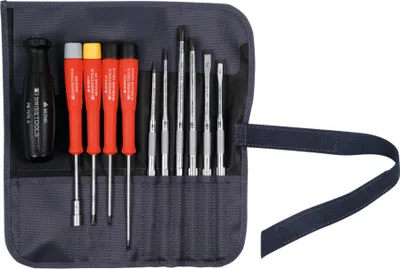 Produktbild von PB Swiss Tools PC-Schraubendreher-Sortiment, mit "Multicraft"-Kraftheft, 11-teilig