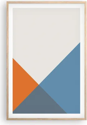 Produktbild von Gerahmtes Poster - Rahmen in heller Eiche - Vier die Farben Abstraktion - 61x91,5 cm - Wand Bild - Wanddeko - Wandbilder - Wandposter - Bilderrahmen - Bilder - Kunstdruck - Wandbild - P2NPA61x91-4234