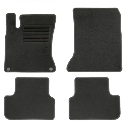 Fußmatten-Set für Mercedes B-Klasse W246, 11/2011-01/2019, 4-teilig, Schwarz