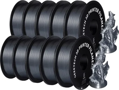 Obrázek produktu pro 3D filament, materiál PETG, průměr 1,75 mm, stříbrný