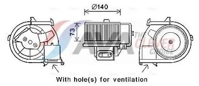 Obrázok produktu pre Ventilátor interiéru AVA COOLING RT8594