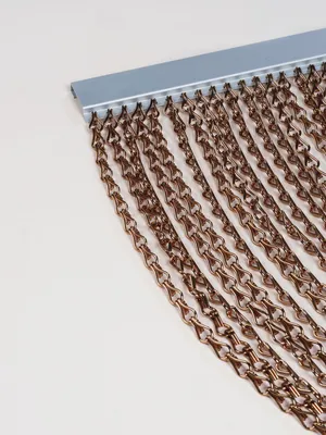 Immagine prodotto di Tenda per porta in alluminio bronzo 90x210 cm