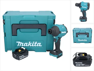 Image de Makita DAS180F1J Souffleur à poussière sans fil 18V Brushless + 1x Batterie 3,0Ah + Coffret Makpac  - sans chargeur