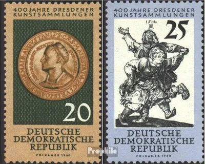 Produktbild von Briefmarken DDR 1960 Mi 791-792 (kompl.Ausgabe) gestempelt 400 Jahre Dresdener Kunstsammlungen