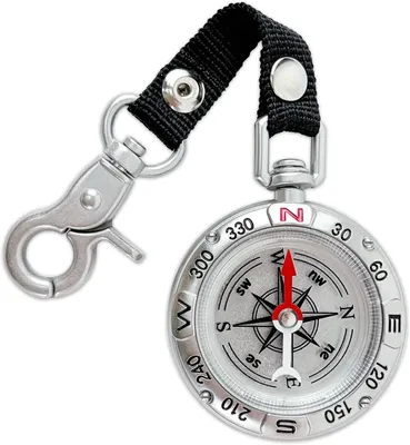 Productafbeelding van Outdoor kompas met haakjes, zinklegering, waterdicht, voor wandelen