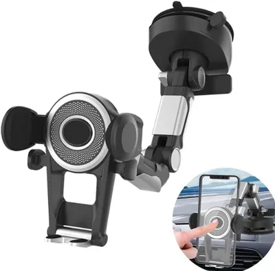 Produktbild von Navigationsgerät-Halterung LKW-Handyhalterung, robuste Handyhalterung für LKW-Armaturenbrett, Windschutzscheibe, langer Arm, Super-Saugnapf, freihändi