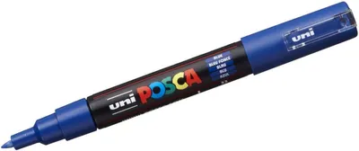 Image de Feutres de coloriage Uni Posca PC-1MC 0,7 bleu foncé boîte de 6 pièces