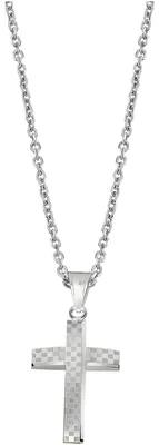 Produktbild von Lotus LS2105-1-1 Herren Collier Kreuz Edelstahl Silber 50 cm