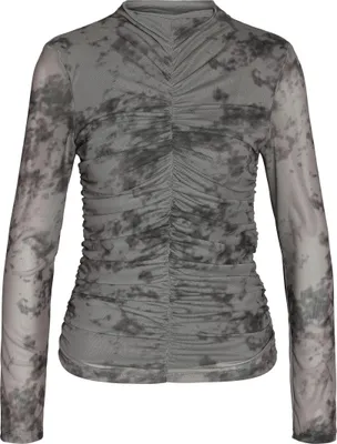 Produktbild von NOISY MAY Top Langarm Stretch Allover-Print Rundhals Größe: XS