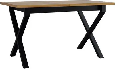 Obrázek produktu pro Rozkládací jídelní stůl 140x80 cm ALVARADO 1 - dub grandson / černý
