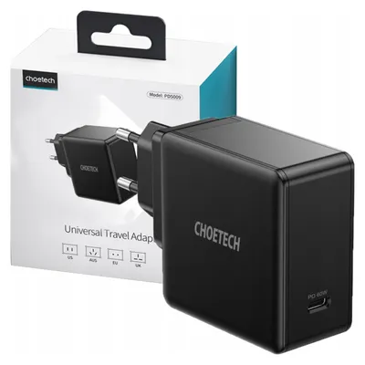 Produktbild von Choetech Usb Typ C Schnellladegerät Pd 60W 3A Schwarz