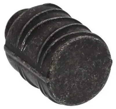 Productafbeelding van Knop voor meubels, gemaakt van zamac. Diameter: 17 mm. Vintage, zwarte kleur