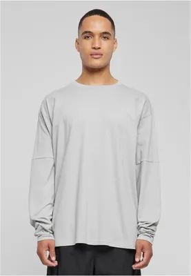 Image de T-shirt hommes à manches longues Urban Classics Raglan Back Longsleeve lightasphalt - S