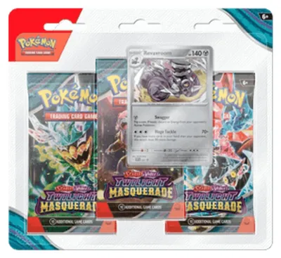 Produktbild von Pokemon Twilight Masquerade: Revavroom 3-Pack Blister