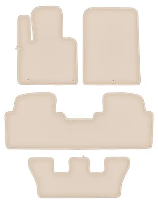 Produktbild von DURBAN Beige Velours-Fußmatten-Set für Kia Sorento III 7-Sitzer. (2015-)