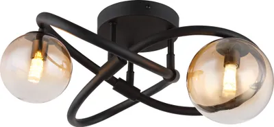 Produktbild von Globo Lighting Deckenleuchte Metall schwarz matt, 2x G9 LED