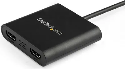 Produktbild von StarTech.com USB 3.0 to Dual HDMI Adapter - 4K 30Hz - External Video & Graphics Card - Dual Monitor Display Adapter - Supports Windows (USB32HD2)