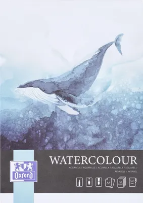 Produktbild von Oxford Watercolour, Kunstdruckpapierblock, 300 g/m², 20 Blätter