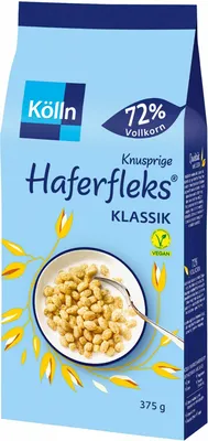 Produktbild von Kölln Knusprige Haferfleks Klassik (375g Beutel) + usy Block