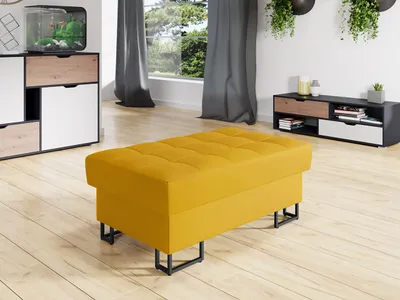 Obrázek produktu pro Taburetka do obývacího pokoje COLUMBUS - žlutá 2