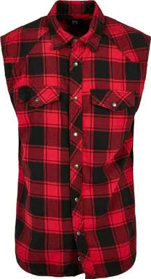 Obrázok produktu pre Brandit - Košeľa CHECKED FLANELL rot / schwarz - 7XL