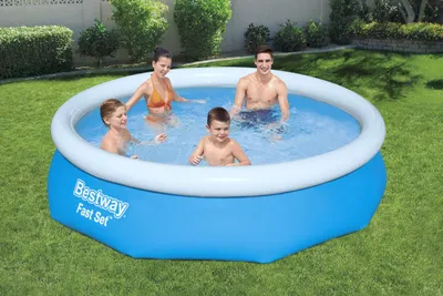 Produktbild von Bestway® Fast Set™ Aufstellpool ohne Pumpe Ø 305 x 76 cm, blau, rund