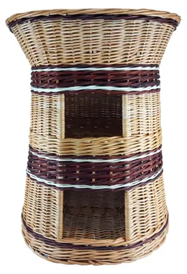 Obrázek produktu pro Kočičí domeček z ratanu – ručně tkaný, 70 cm