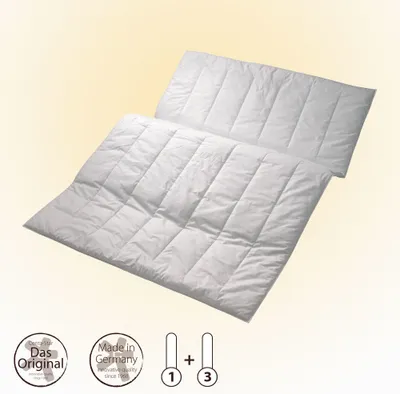 Produktbild von Centa Star Faserdecke Aqua Aktiv Combi 4-Jahreszeiten, Füllung: 100% Aktivfaser 135x200 cm