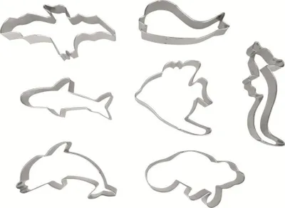 Produktbild von Meerestier-Ausstecher-Set - 7-tlg