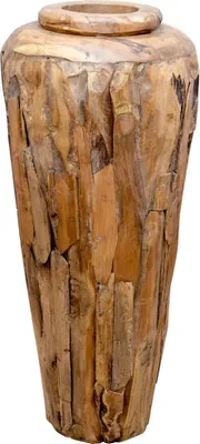 Image de Vase décoratif 40 x 80 cm en teck massif