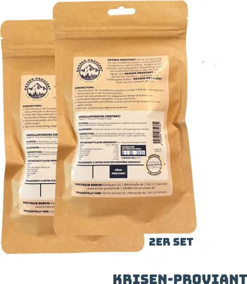 Produktbild von Krisen-Proviant - 2er-Set Vanille-Pudding instant, Notvorrat/Notration 5 J. MHD