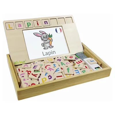 Obrázek produktu pro Lexibook Anglicko-francouzská dřevěná škola slovíčekToys